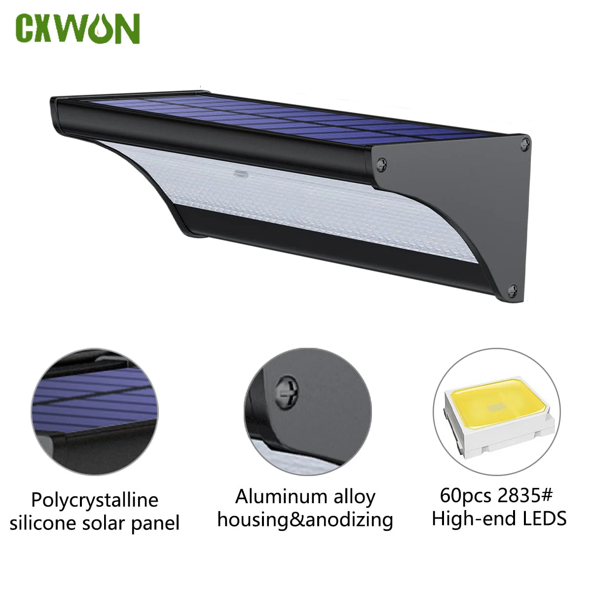 Zumtobel Outdoor Lighting - 60/48Led applique murale solaire extérieure lumières