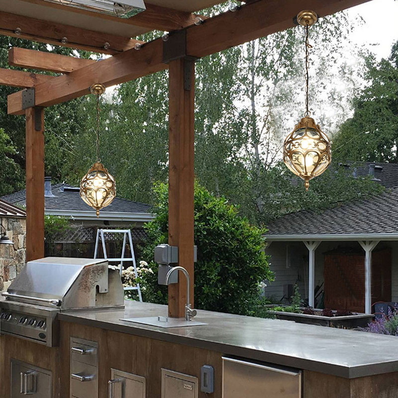 Outdoor Lighting Chandelier - Lustre américain étanche pour extérieur, couloir,