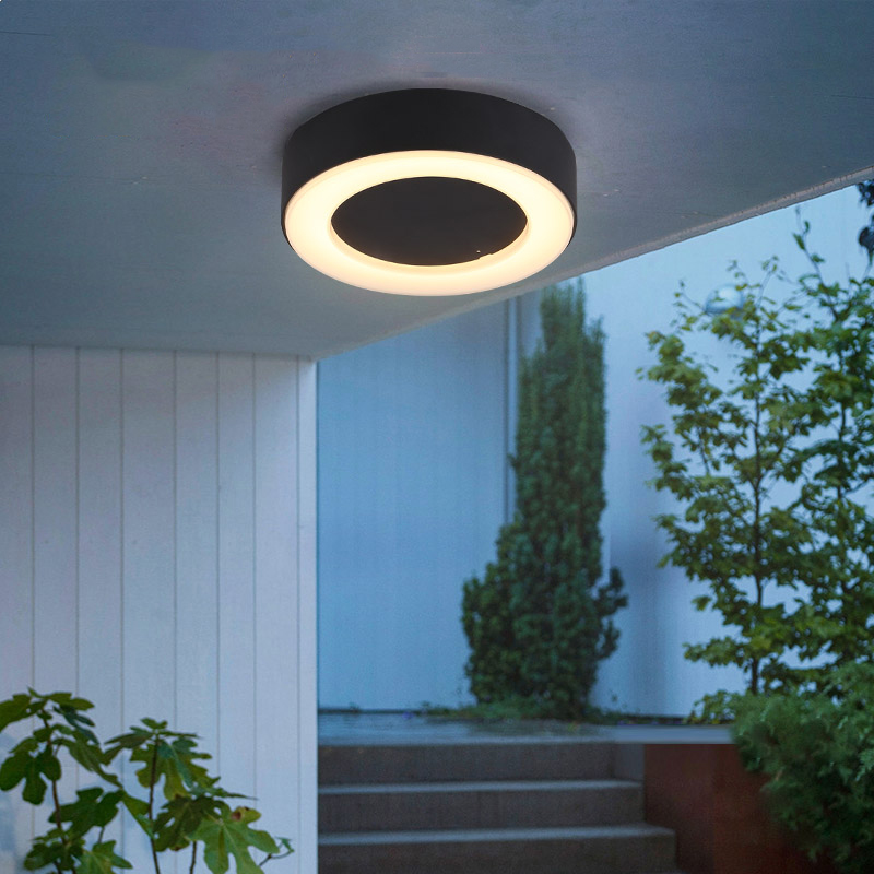 Outdoor Lighting Under Roof - Plafonnier LED Circulaire ou Ovale Imperméable