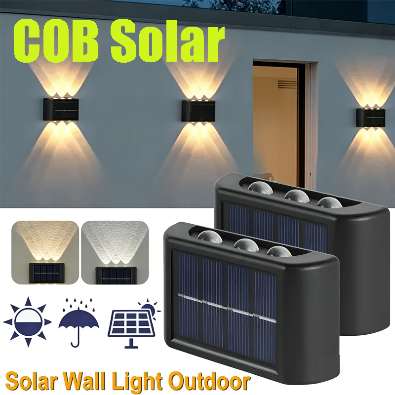 Outdoor Lighting And Landscape - Lampe murale solaire COB, étanche, éclairage