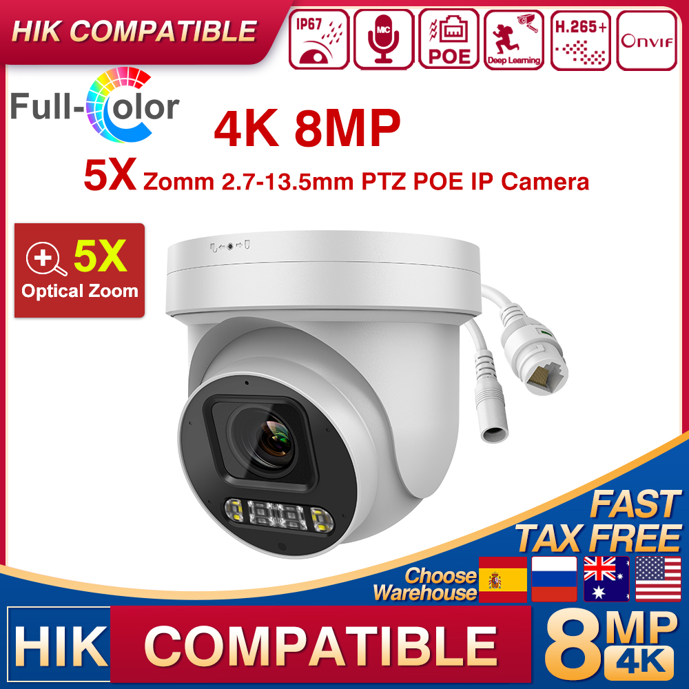 Outdoor Lighting Under Roof - Caméra IP de sécurité PTZ 4K
