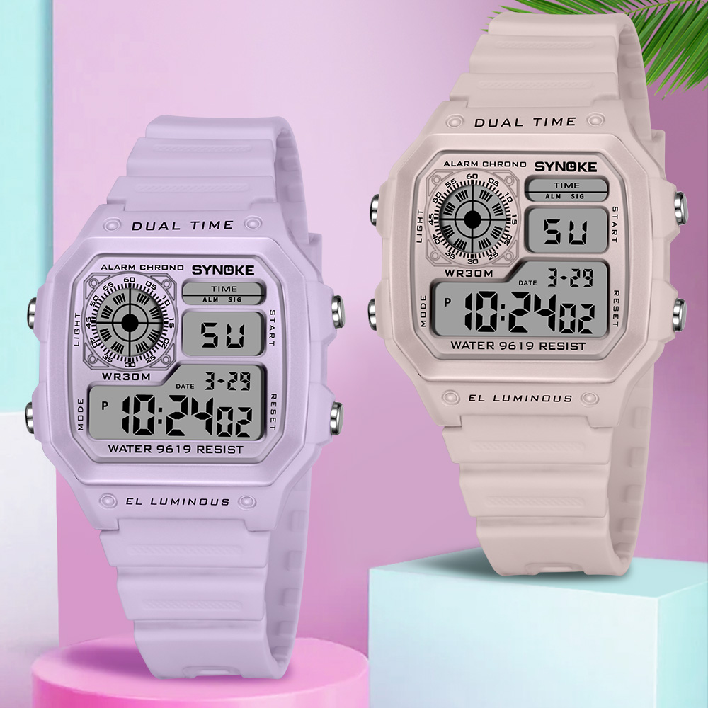 Outdoor Lighting For Steps - SYNOKE montres numériques dame sport lumineux