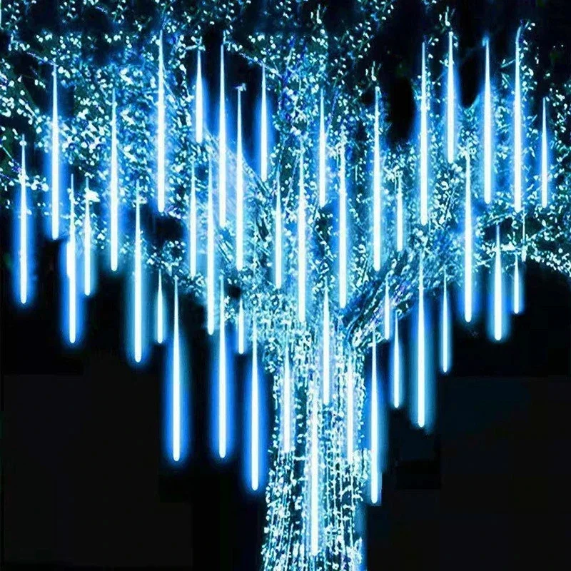 Outdoor Lighting Uk - Guirxiété Lumineuse Étanche Pluie de Météores,