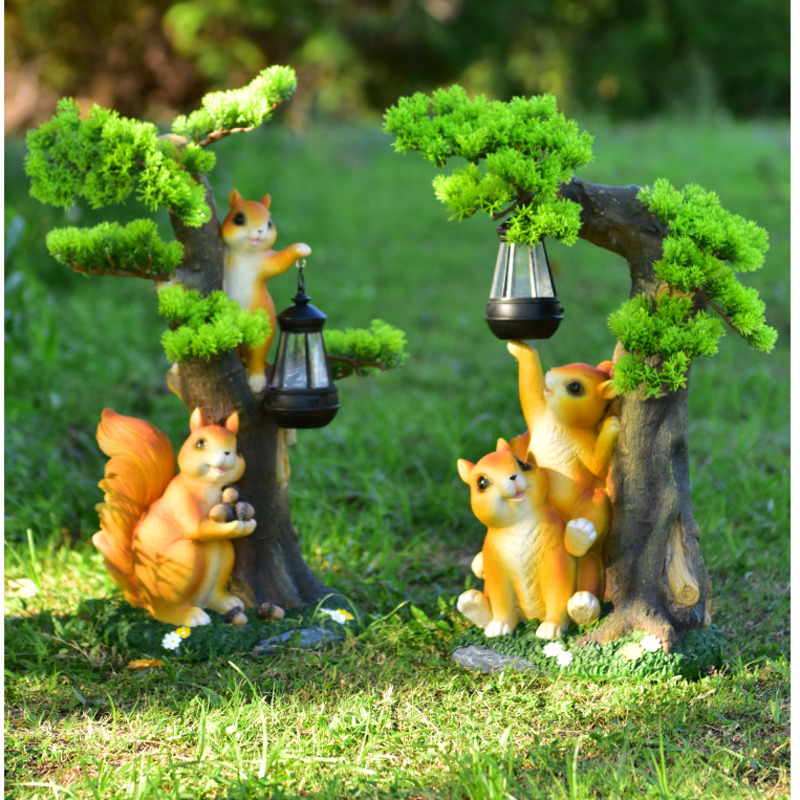 Outdoor Lighting On Trees - Lampe de pelouse de cour extérieure,