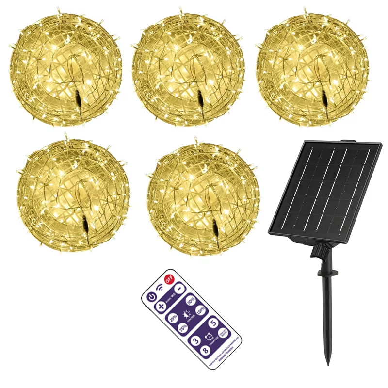 Outdoor Lighting On Trees - Lampes solaires de boule de noël
