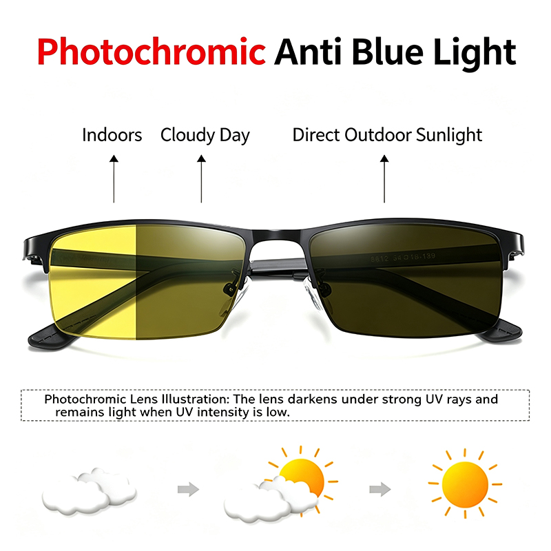 Outdoor Lighting Yellow - Lunettes photochromiques jaunes à vision nocturne