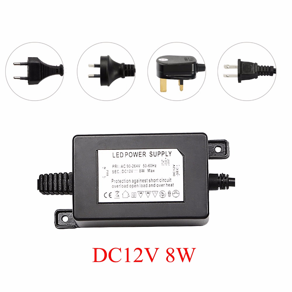 Outdoor Lighting Uk - Alimentation électrique étanche IP67 DC12V 8W