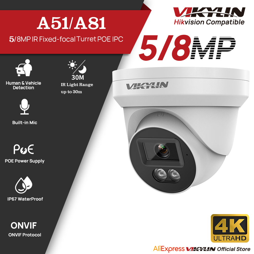 Outdoor Lighting Under Roof - Caméra de sécurité IP HD VIKYLIN
