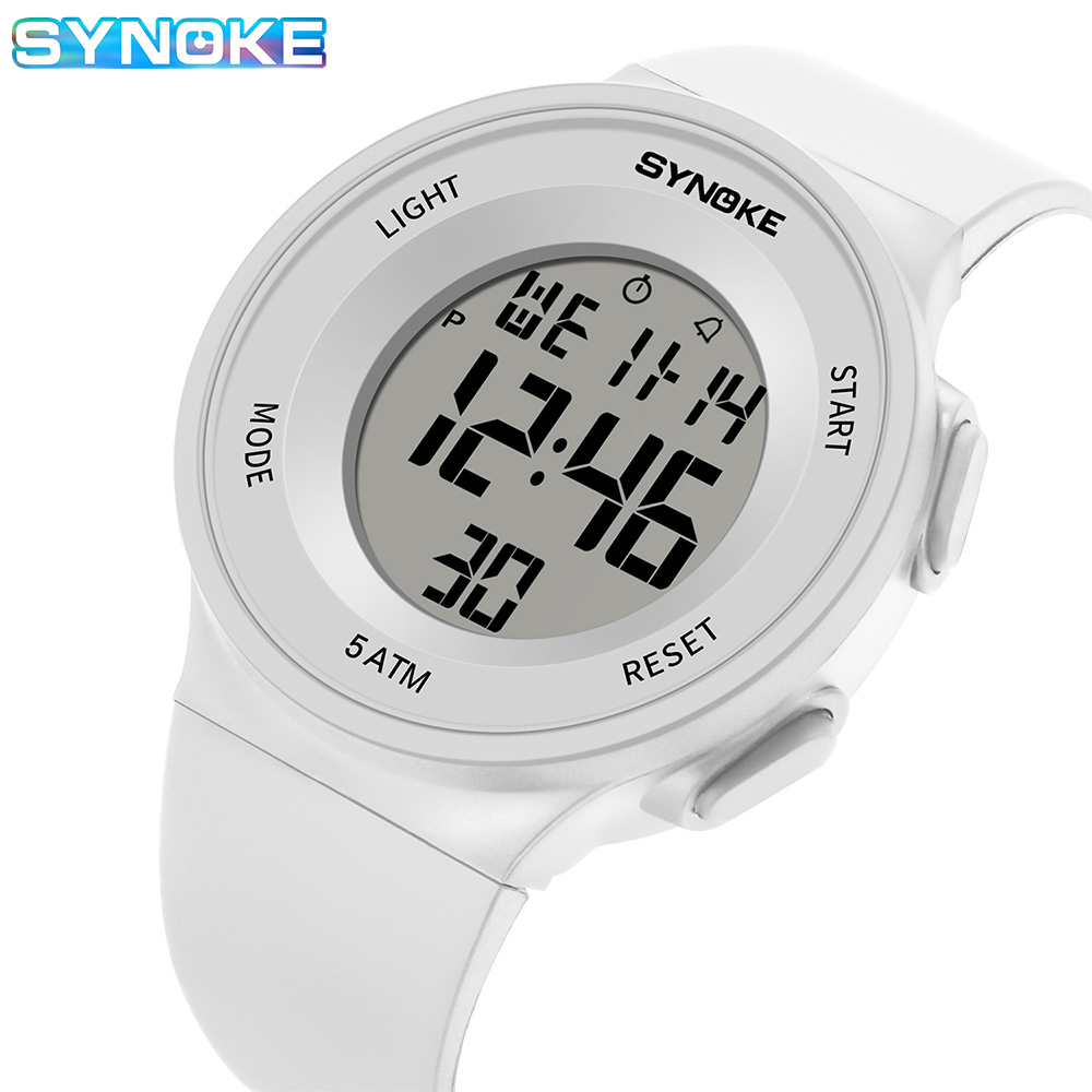 Outdoor Lighting For Steps - Synoke-Montre-bracelet numérique étanche pour femme, montre-bracelet