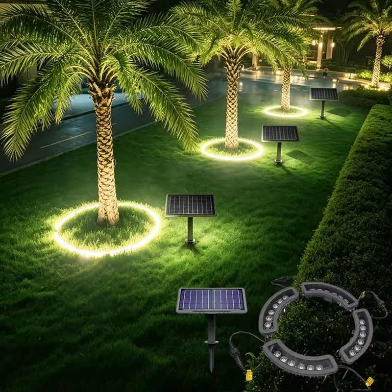 Outdoor Lighting On Trees - Lampe solaire LED 24W pour anneau
