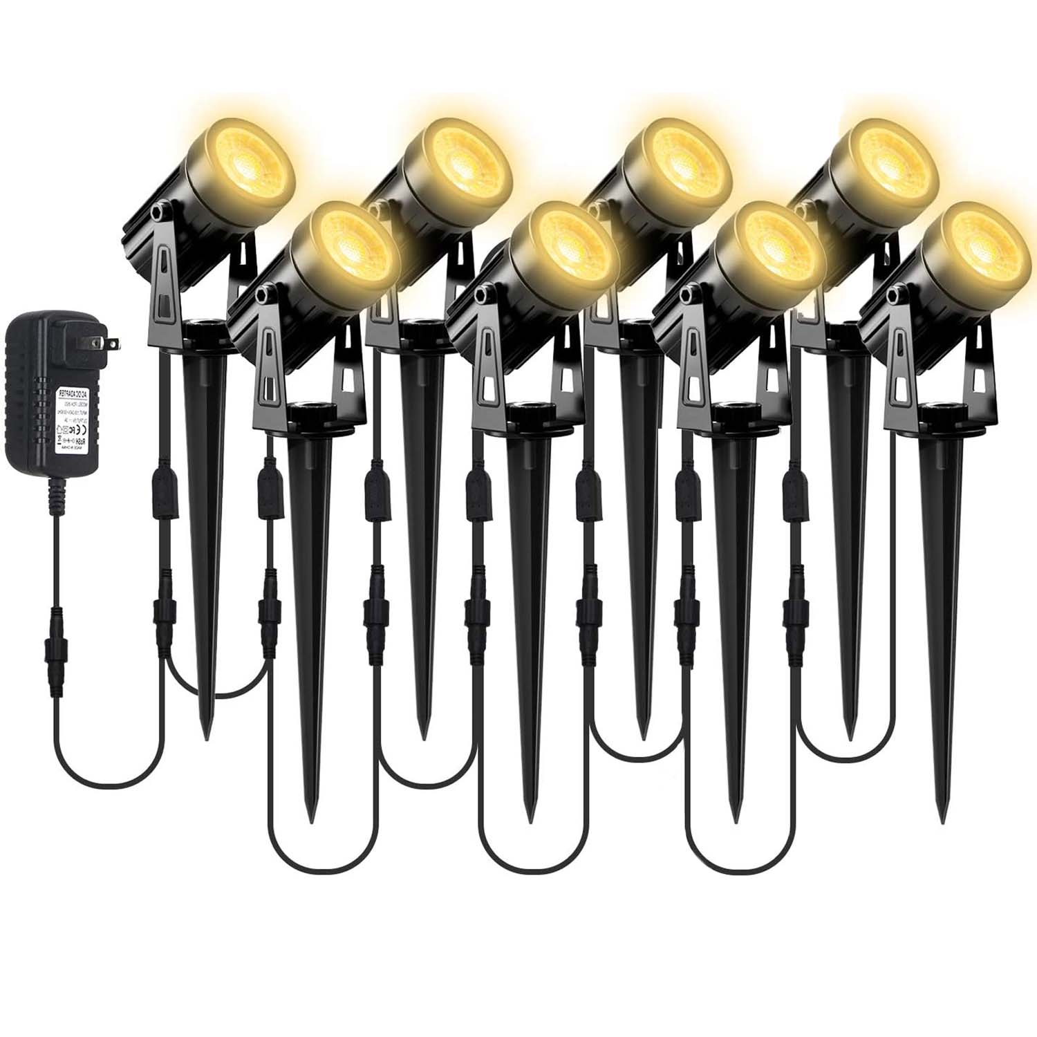 Outdoor Lighting Uk - Projecteur d'extérieur étanche IP65, 8LED, 3000K,