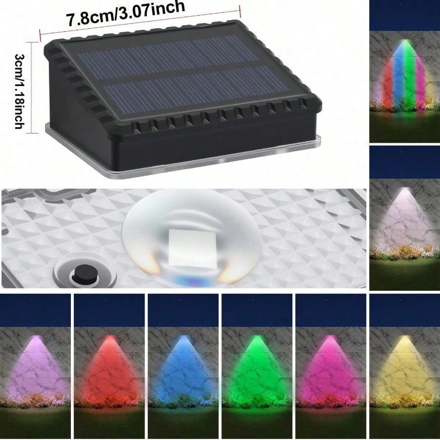 Lot de 4 lampes solaires pour  - Outdoor Lighting For Steps avis et prix