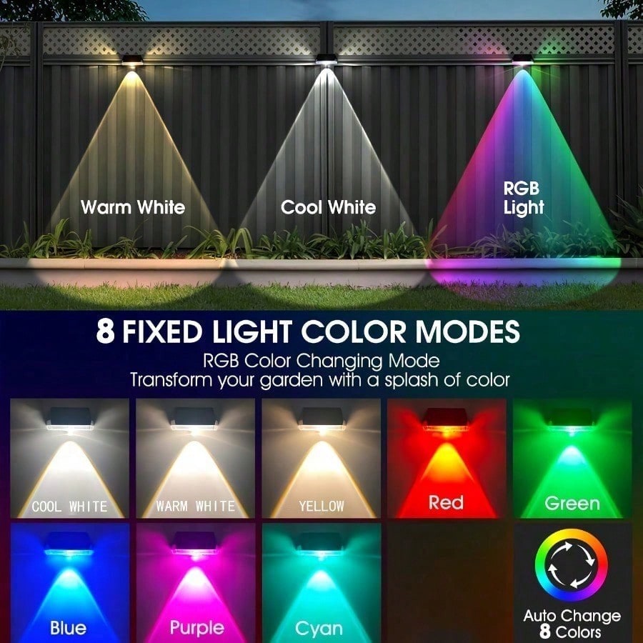 Lot de 4 lampes solaires pour  - Outdoor Lighting For Steps avis et prix