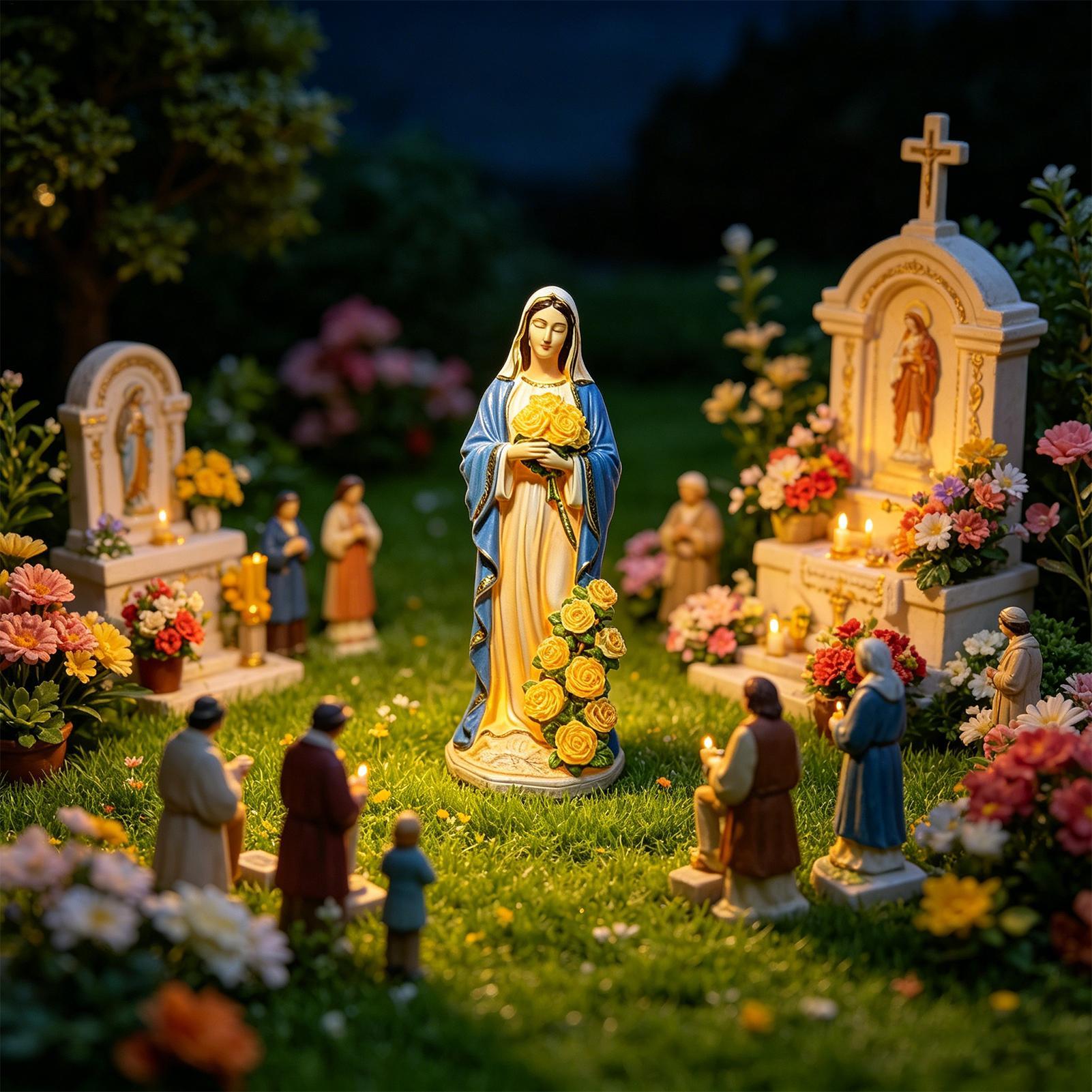 Statue solaire de la Vierge Ma - Outdoor Lighting House avis et prix