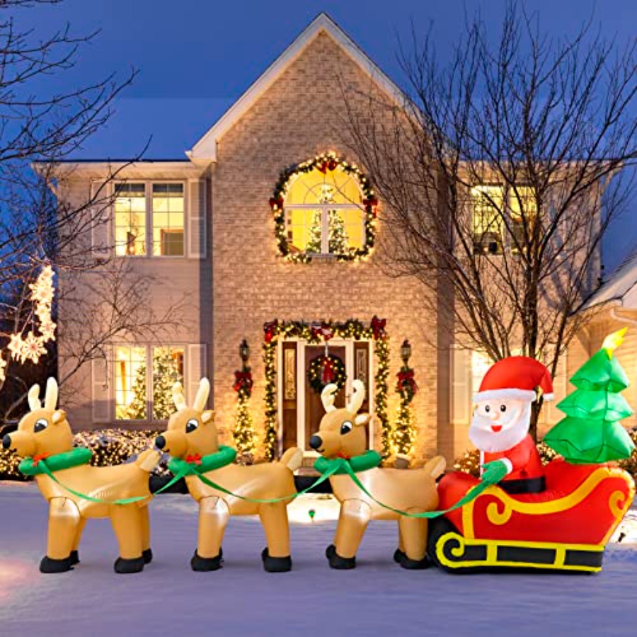 Décorations de Noël gonflables - Outdoor Lighting On Trees avis et prix
