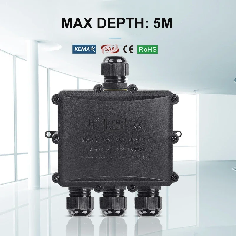 4 voies 1In3Out IP68 étanche 4 - Outdoor Lighting Junction avis et prix