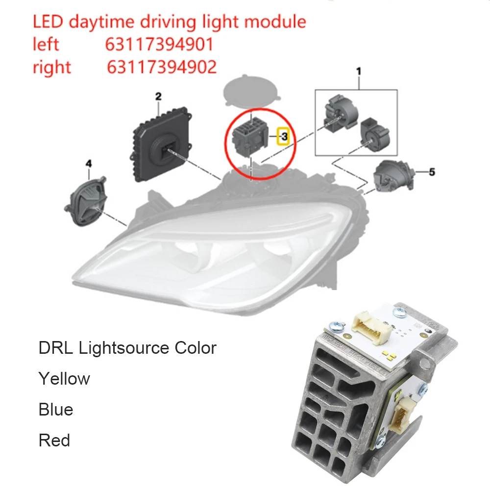 Modules LED DRL Angel Eye jaun - Outdoor Lighting Yellow avis et prix