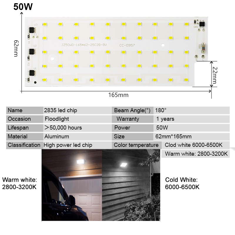 2 pcs/lot 50 W lampe à LED per - Zumtobel Outdoor Lighting avis et prix