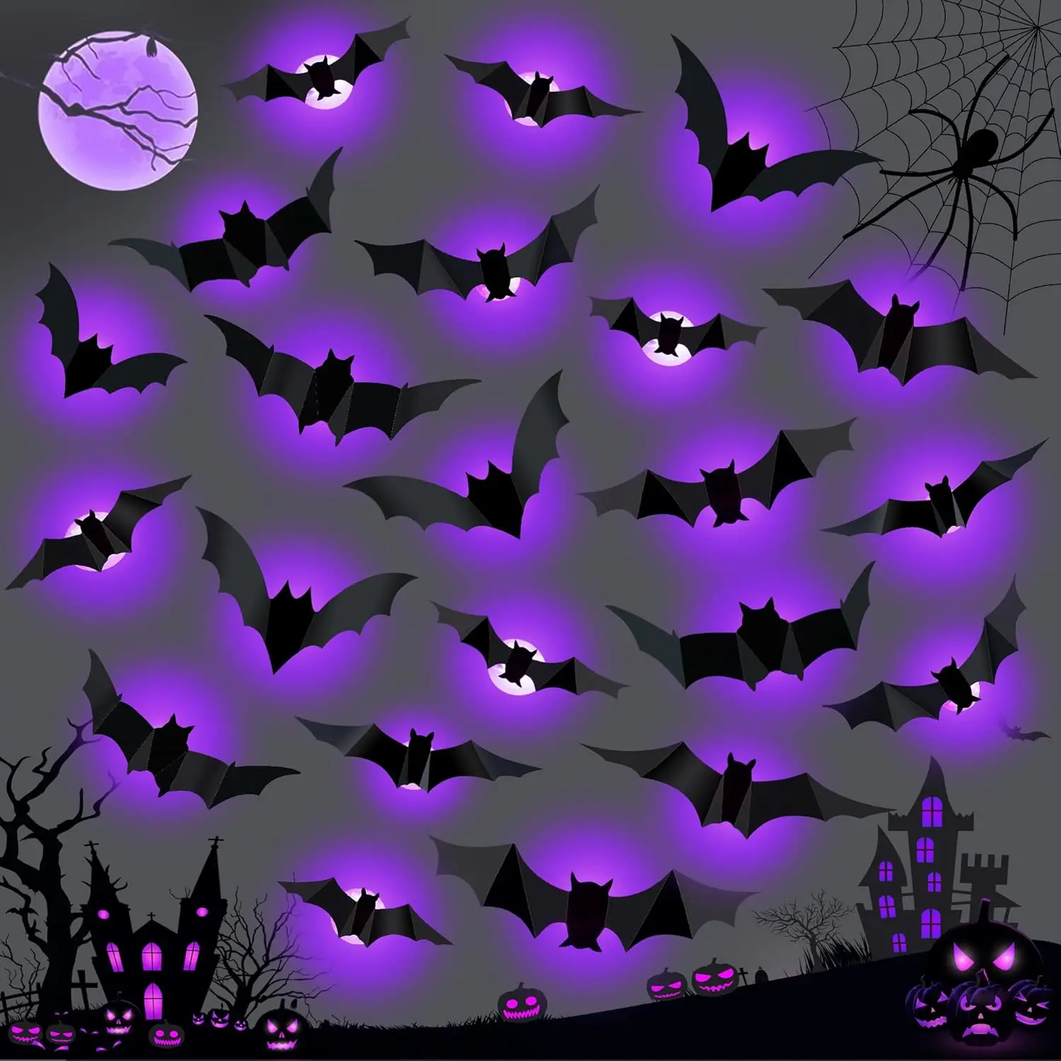 Halloween LED chauves-souris a - Lighting Wedding Outdoor avis et prix