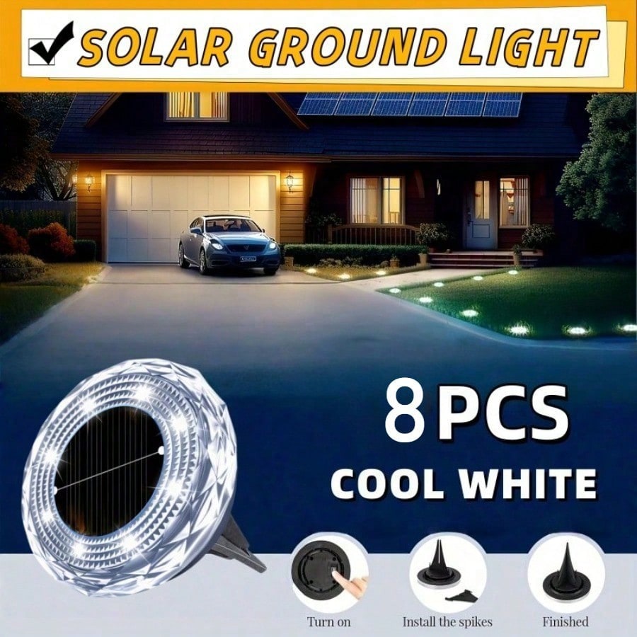 8 lampes solaires à LED pour l - Outdoor Lighting On Trees avis et prix