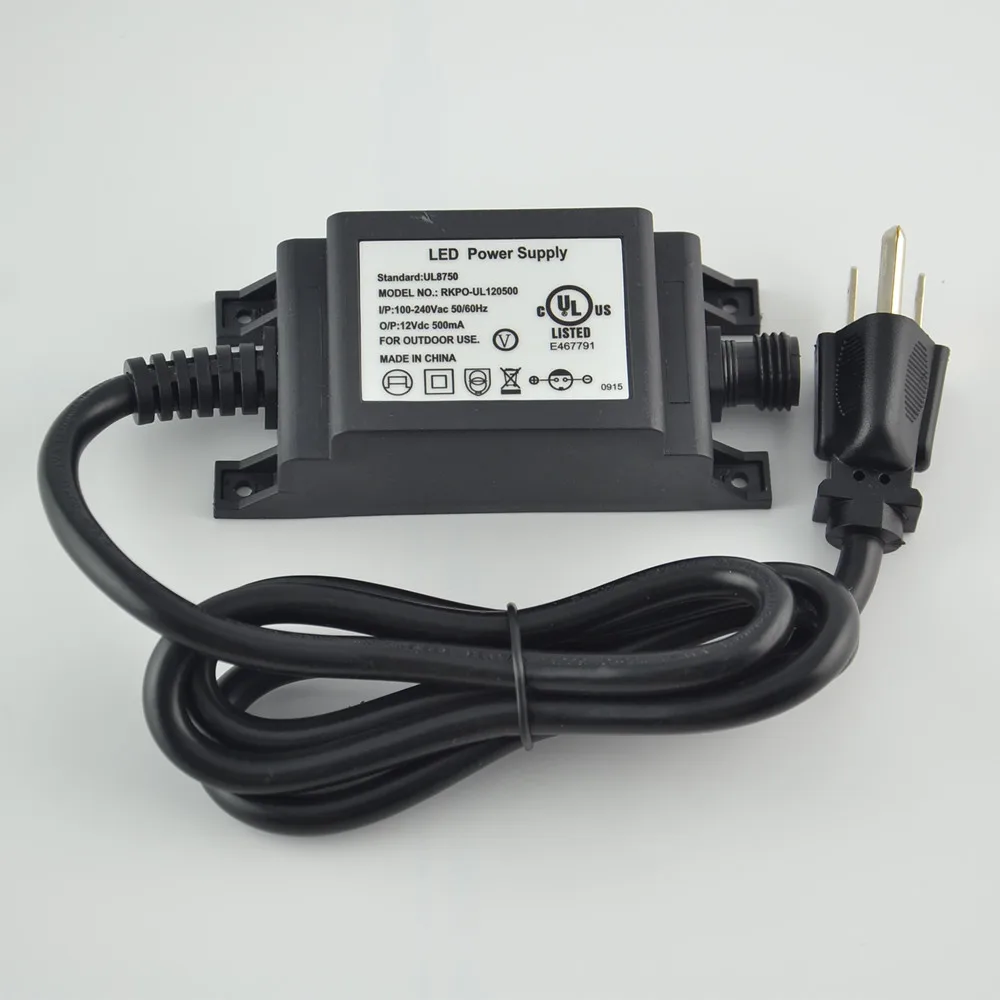 IP68 DC12V 1A chargeur d'alime - Outdoor Lighting Uk avis et prix
