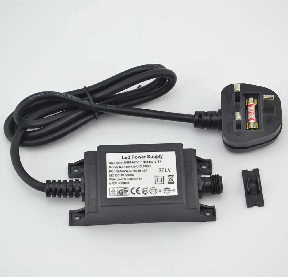 IP68 DC12V 1A chargeur d'alime - Outdoor Lighting Uk avis et prix