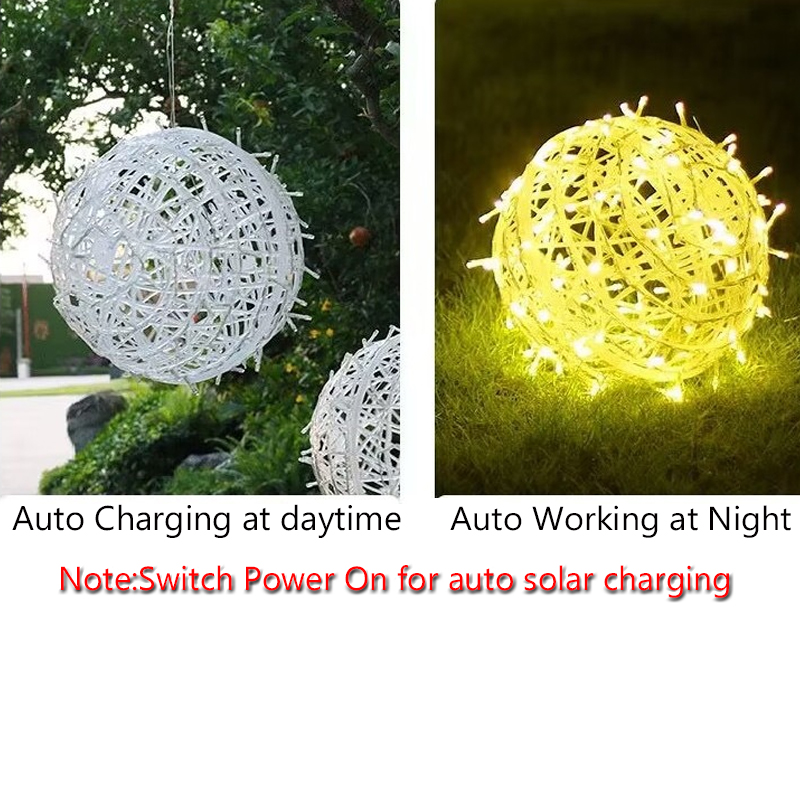 Lampes solaires de boule de no - Outdoor Lighting On Trees avis et prix
