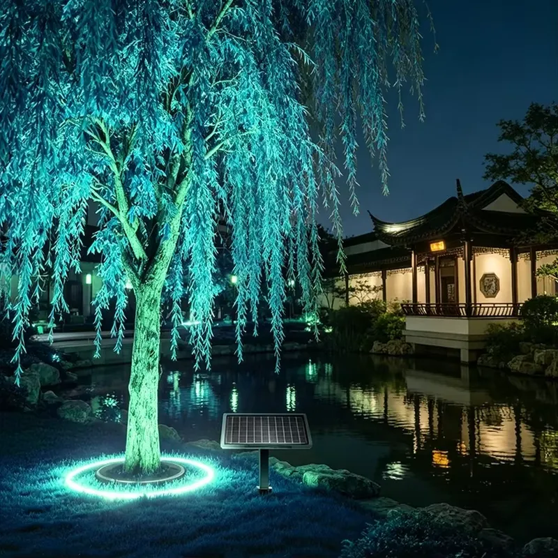 Lampe solaire LED 24W pour ann - Outdoor Lighting On Trees avis et prix