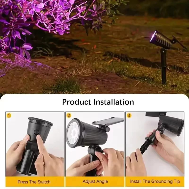 Projecteur LED solaire, lumièr - Outdoor Lighting On Trees avis et prix