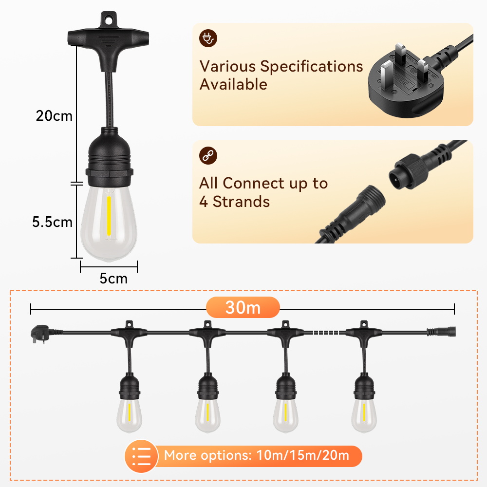 Guirlande lumineuse d'extérieu - Outdoor Lighting Uk avis et prix