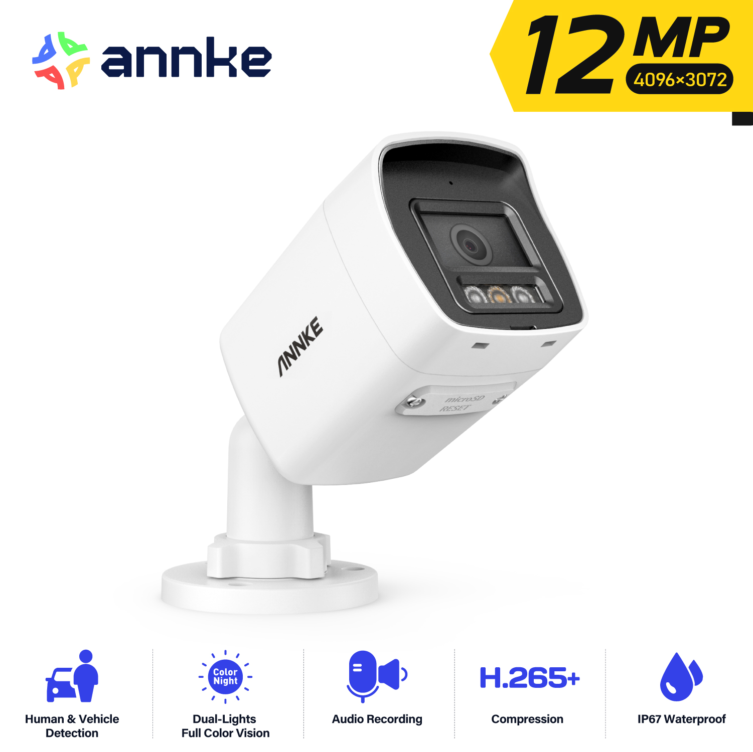 Caméra de sécurité ANNKE 12MP  - Outdoor Lighting Under Roof avis et prix