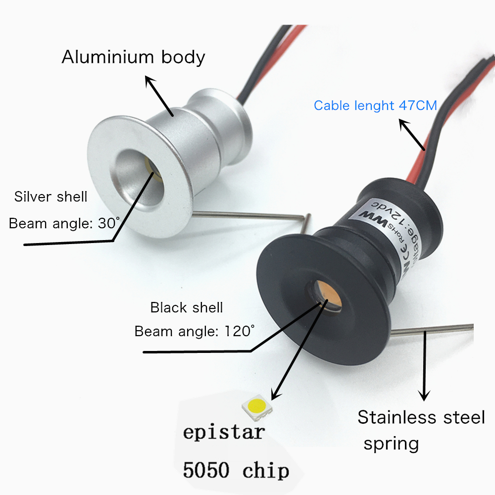 Mini Downlight LED 12V 15mm en - Outdoor Lighting Under Roof avis et prix